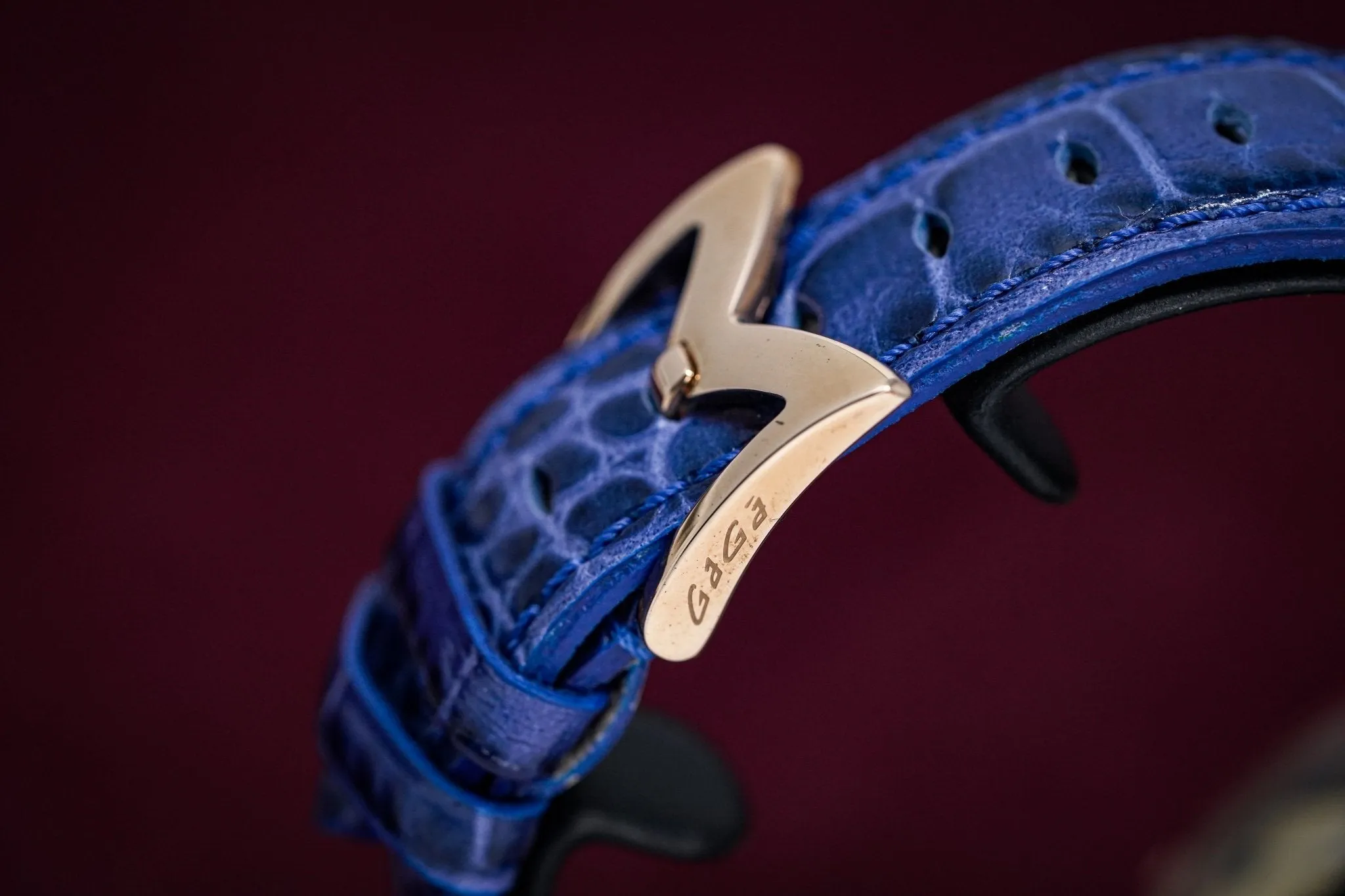 GaGà Milano Watch Manuale 48MM Stars Rose Gold Blue