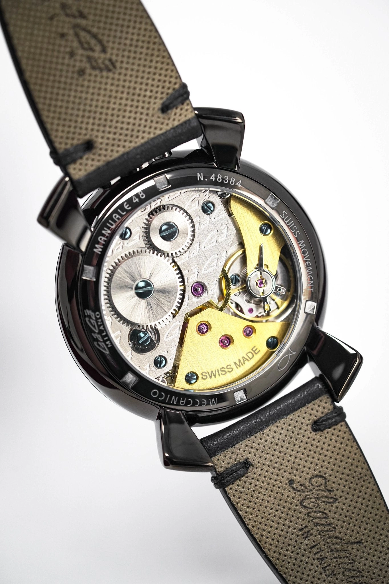 Gagà Milano Watch Manuale Special Edition 48mm Black