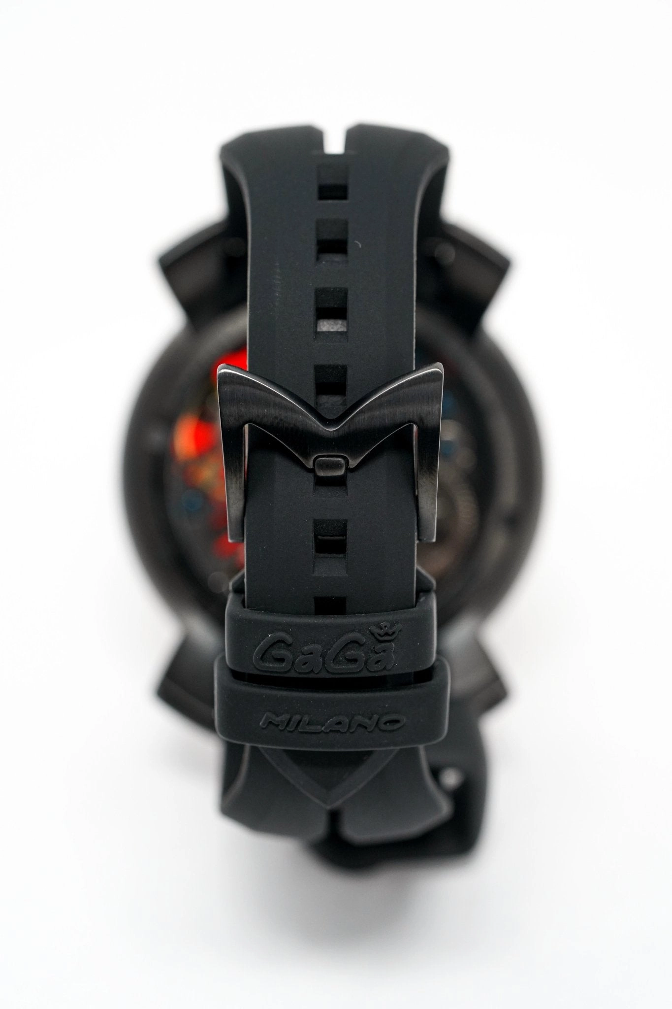 GaGà Milano Watch Skeleton 48MM Red Black Carbon