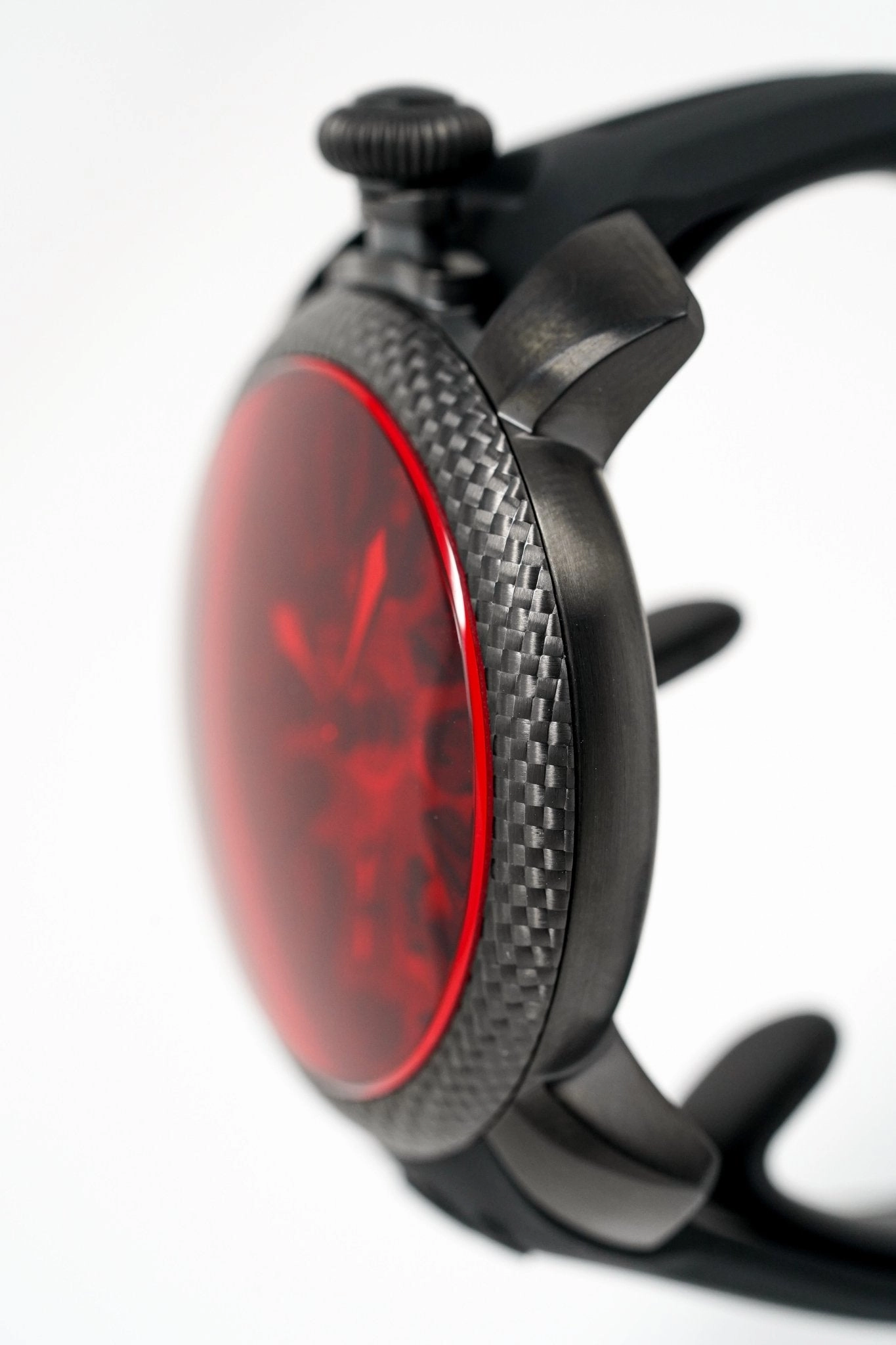 GaGà Milano Watch Skeleton 48MM Red Black Carbon
