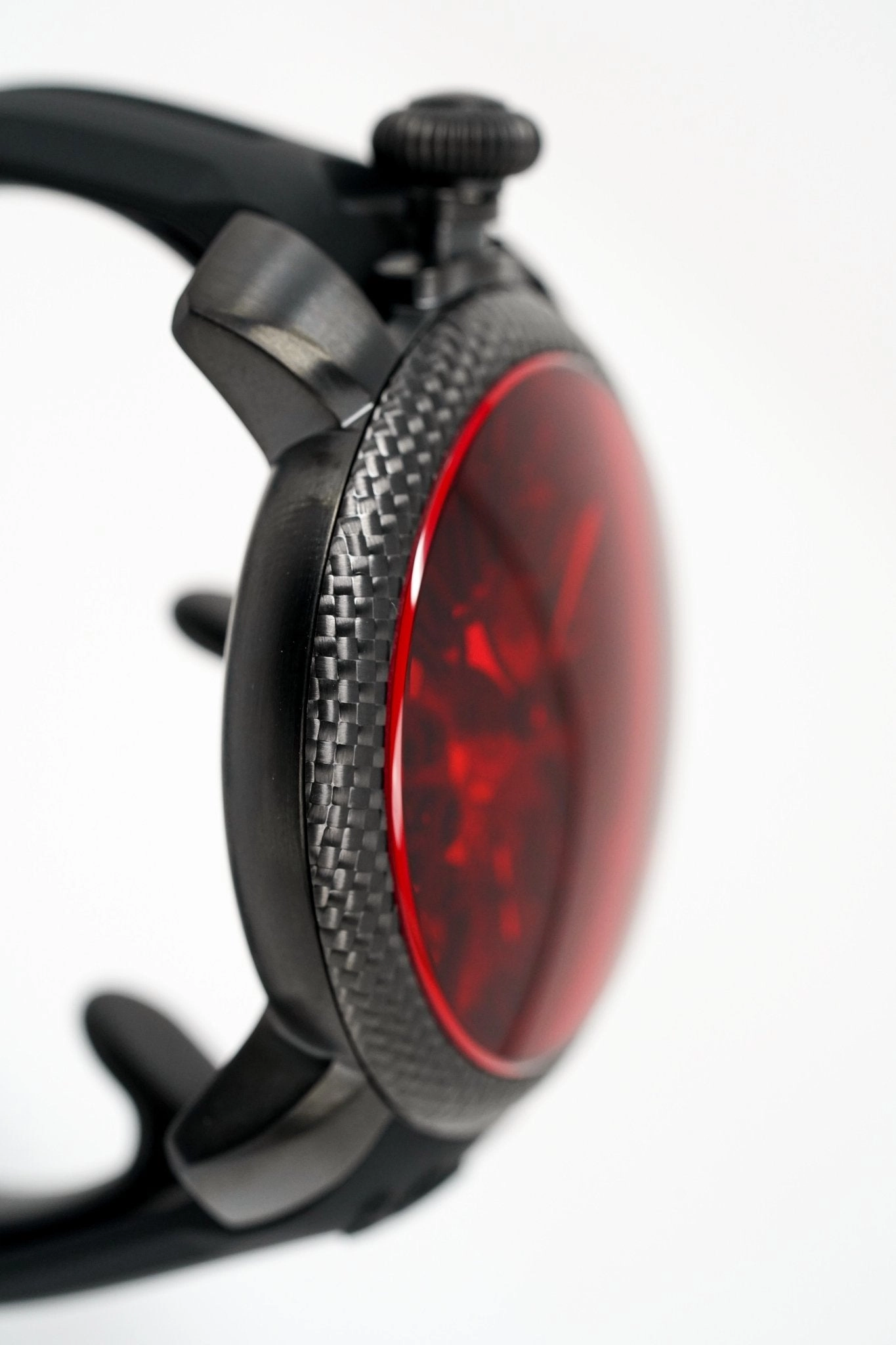 GaGà Milano Watch Skeleton 48MM Red Black Carbon