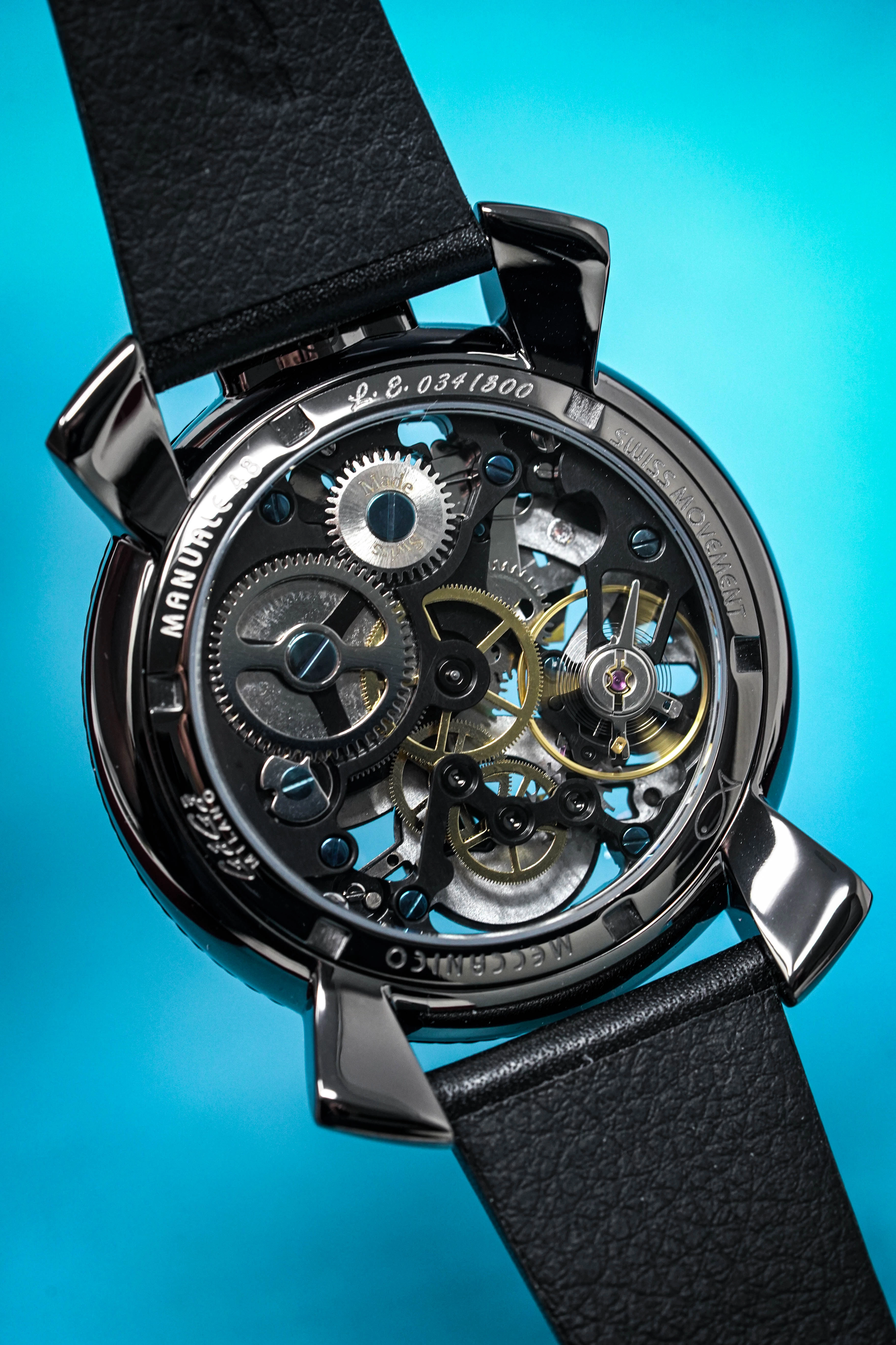 Gaga Milano Watch Neymar Jr. Skeleton Gun Carbon Limited Edition
