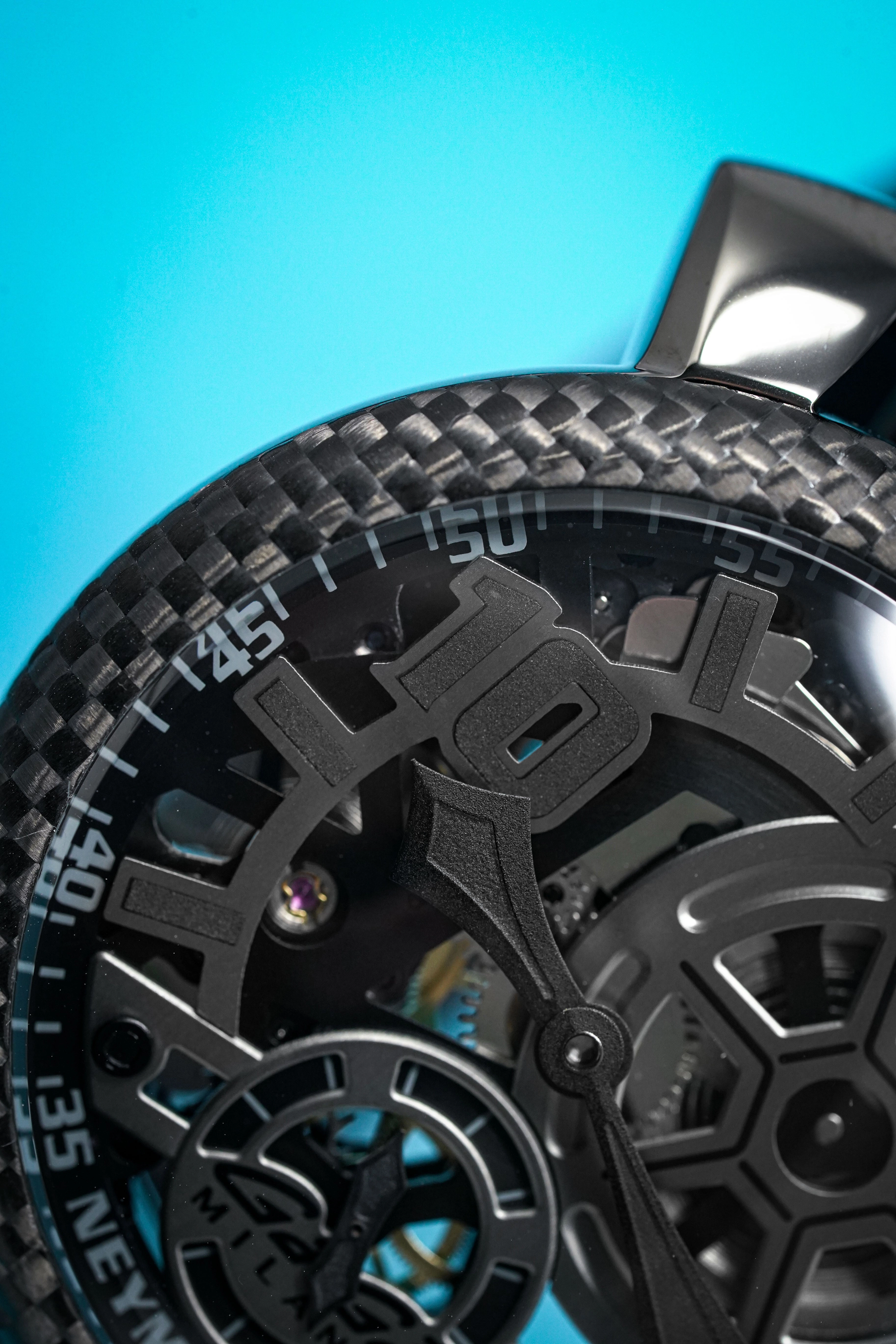 Gaga Milano Watch Neymar Jr. Skeleton Gun Carbon Limited Edition