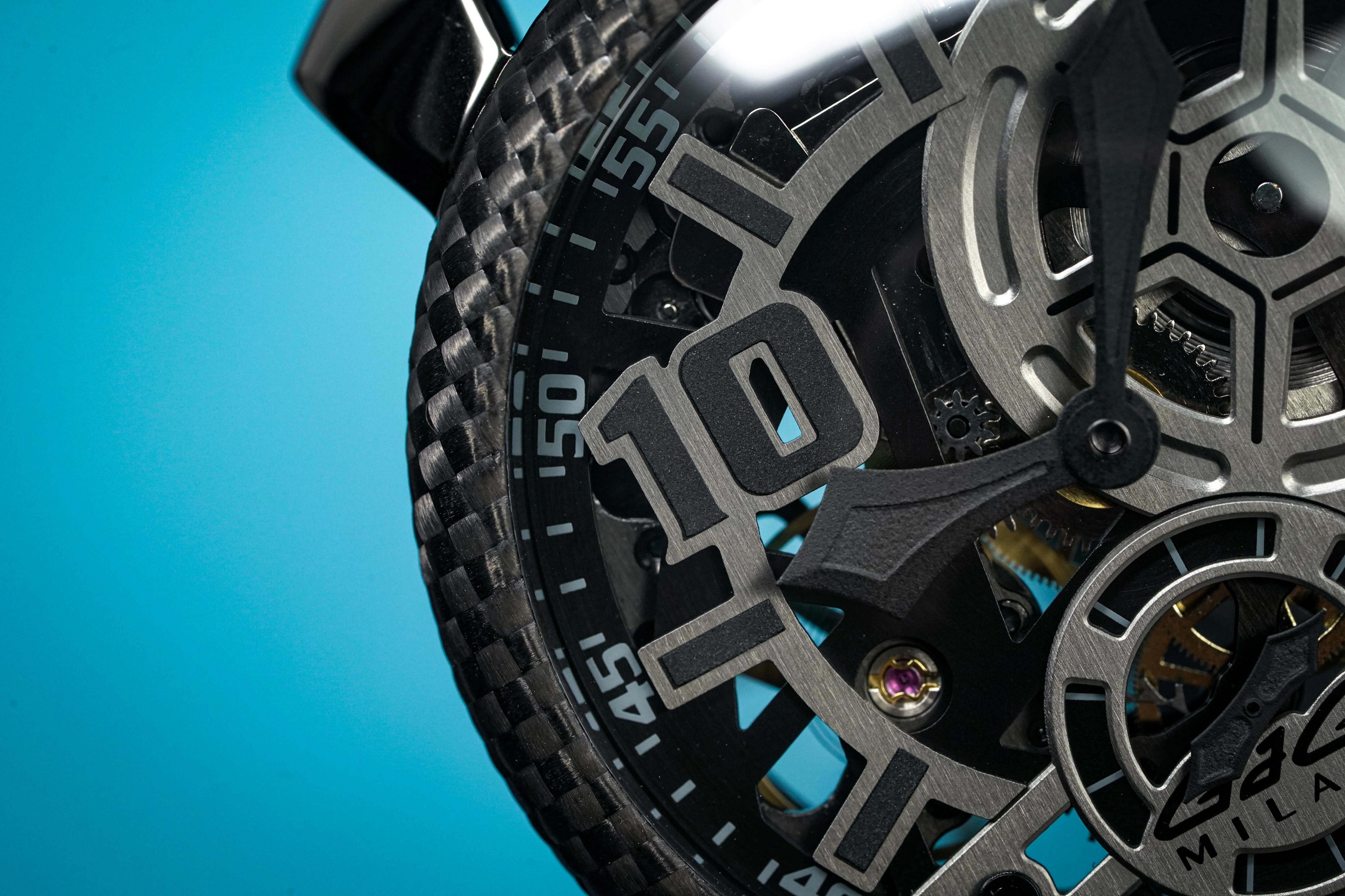Gaga Milano Watch Neymar Jr. Skeleton Gun Carbon Limited Edition
