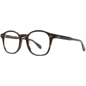 Garrett Leight Women's Eyeglasses - Coffee Tortoise Acetate Square Frame | RILEY COFT