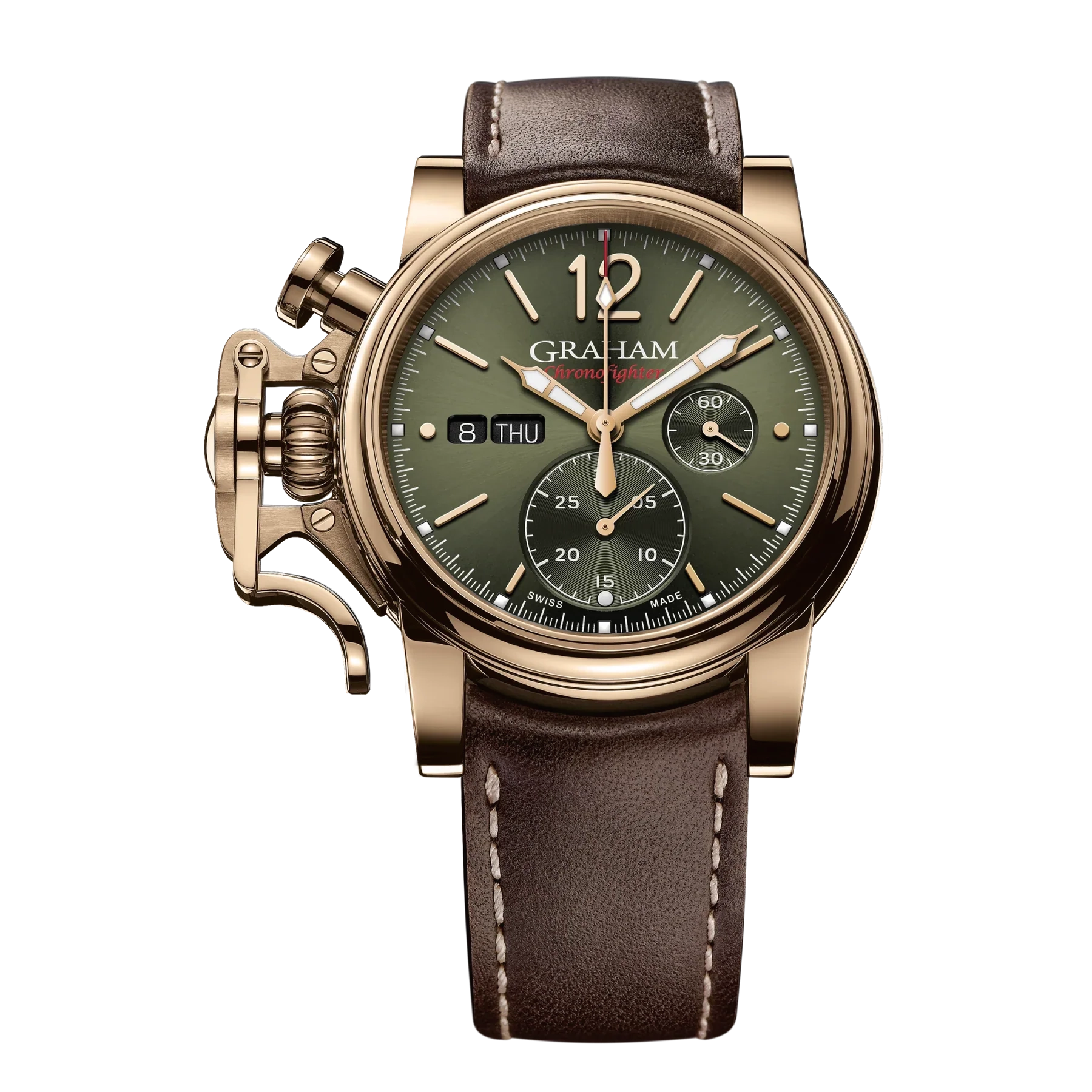 Graham Chronofighter Vintage Green Brown Watch 2CVAK.G02A