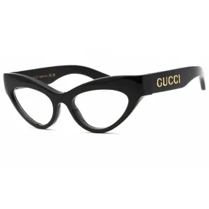 Gucci Women's Eyeglasses - Black Cat Eye Full Rim Plastic Frame | GG1295O 001