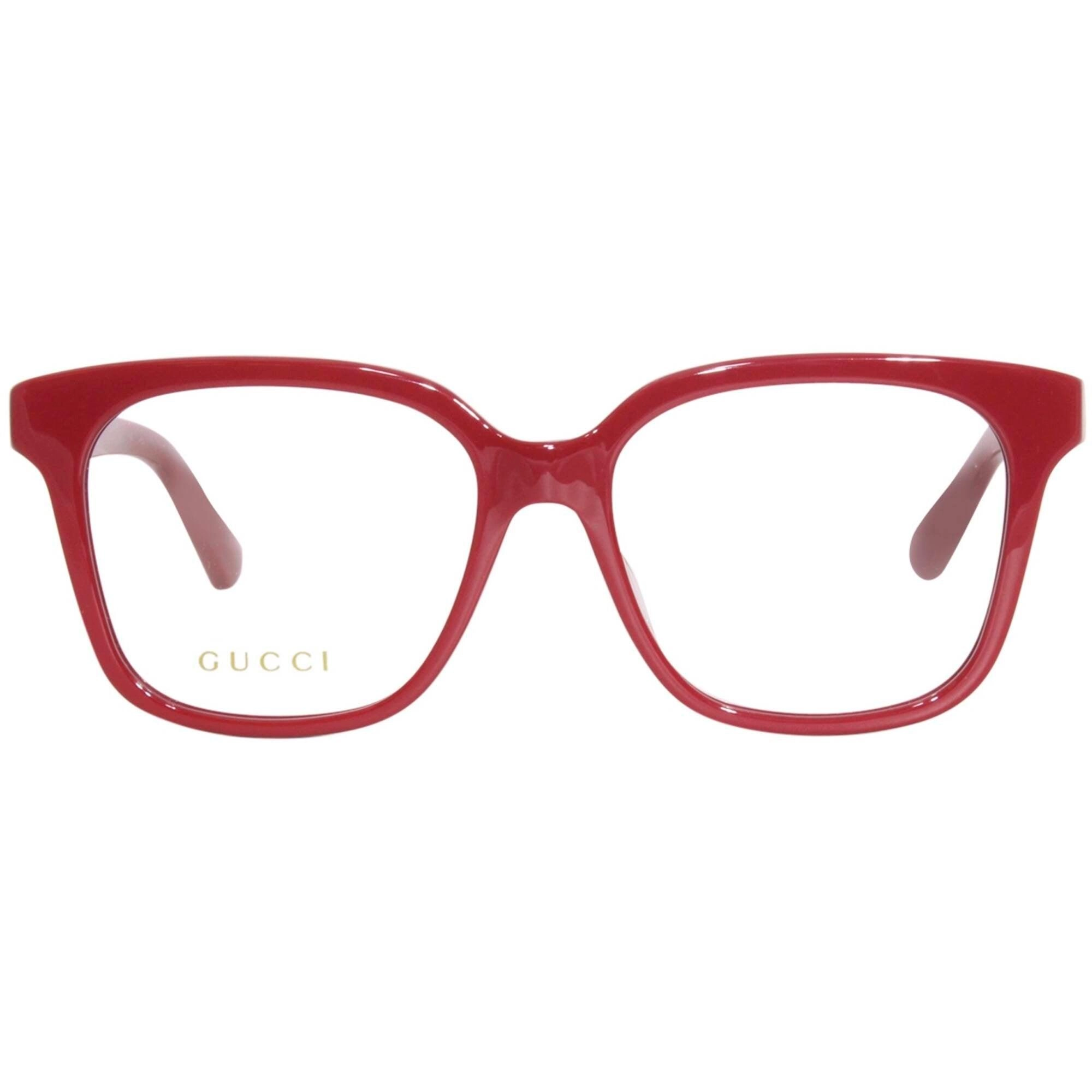 Gucci Women's Eyeglasses - Red Acetate Cat Eye Shape Frame Demo Lens | GG1192O 006