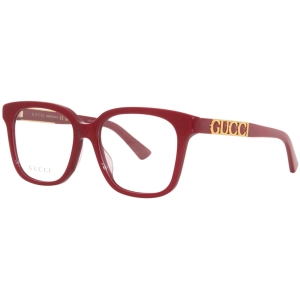 Gucci Women's Eyeglasses - Red Acetate Cat Eye Shape Frame Demo Lens | GG1192O 006