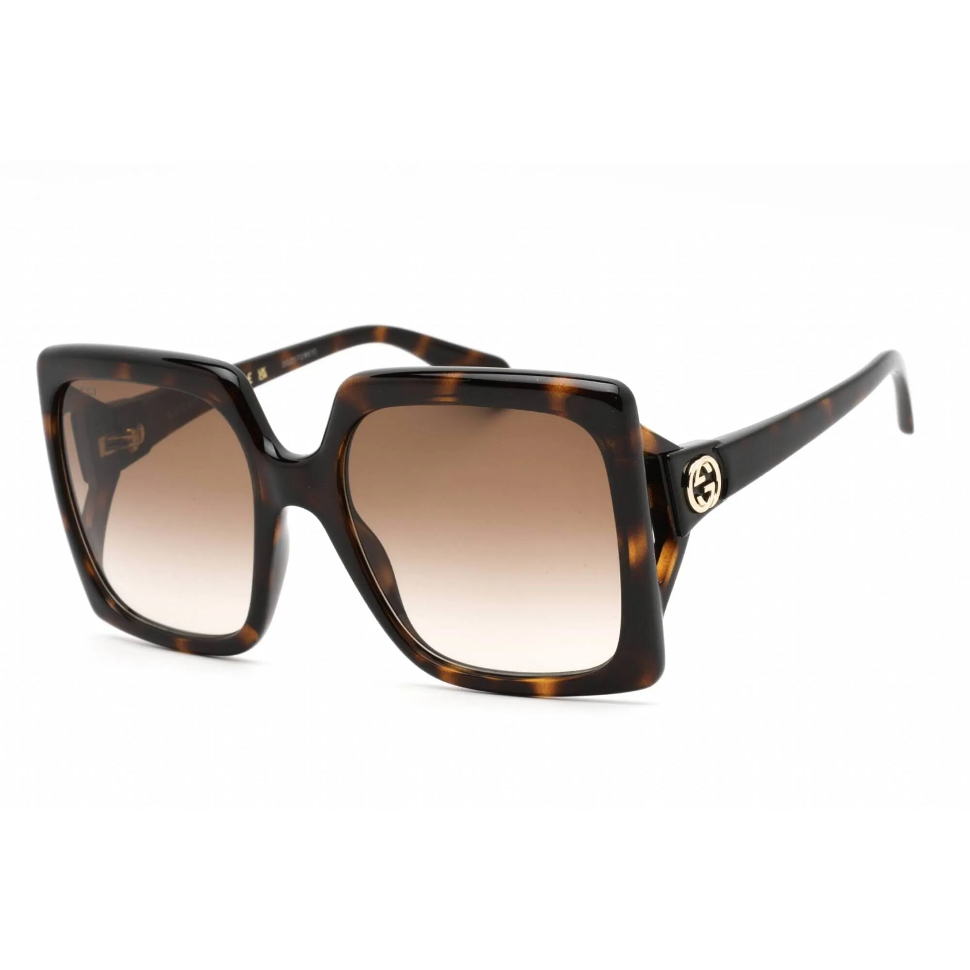 Gucci Women's Sunglasses - Havana Oversized Full Rim Plastic Frame | GG0876S 002