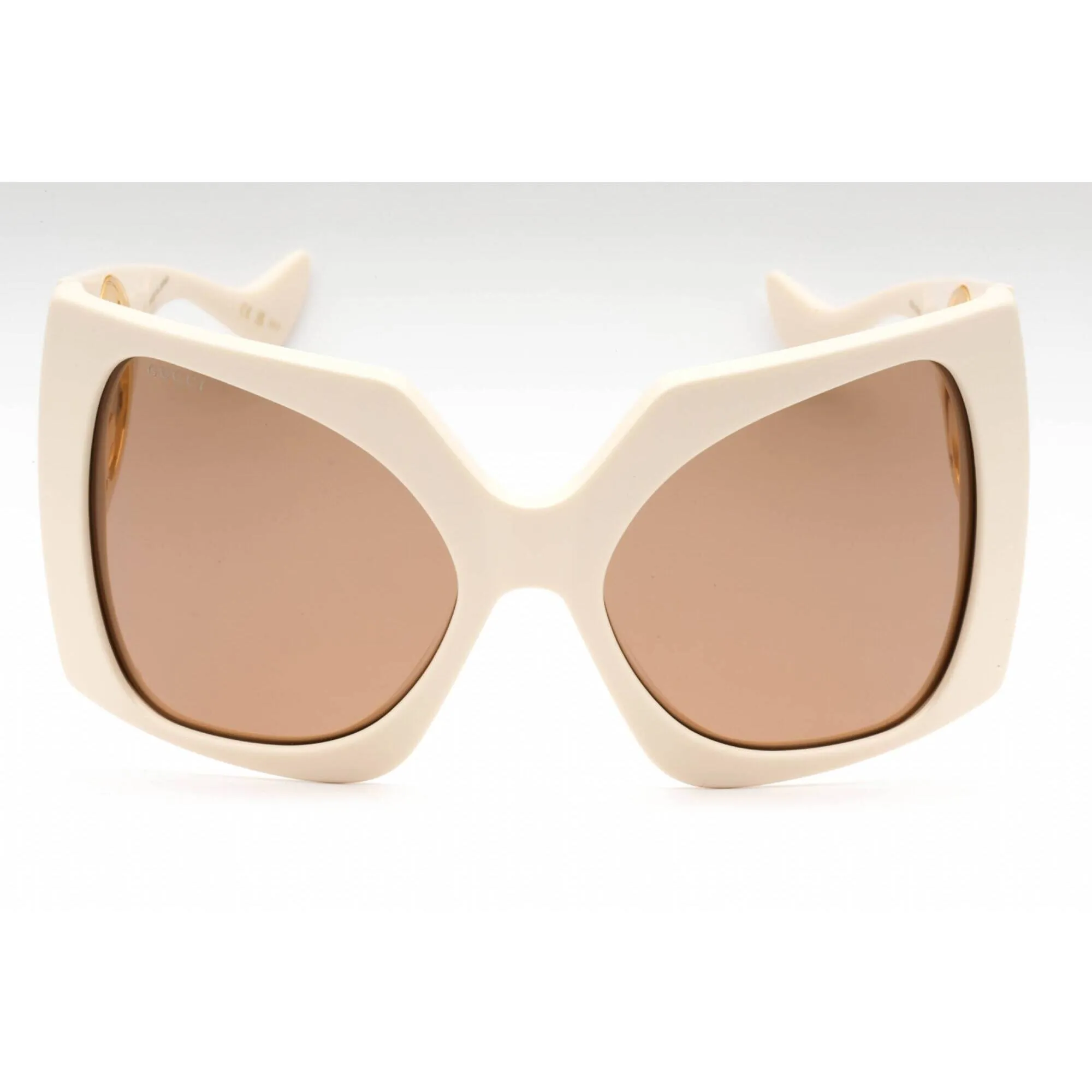 Gucci Women's Sunglasses - Ivory/White Oversized Full Rim Plastic Frame | GG1255S 002