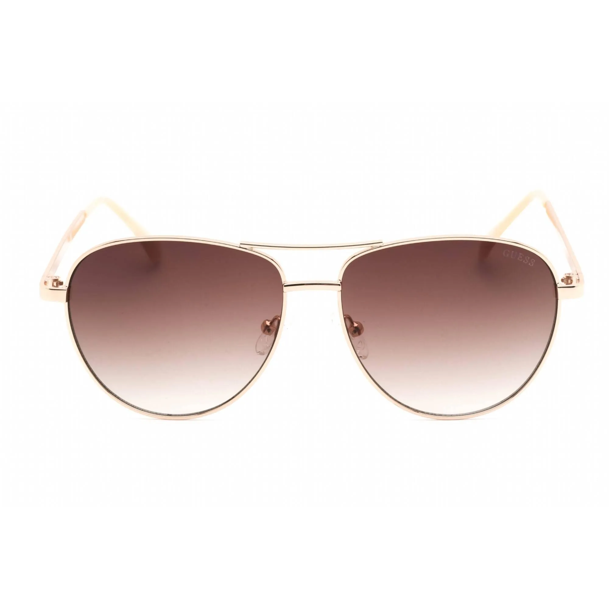 Guess Factory Women's Sunglasses - Full Rim Gold Metal Aviator Frame | GF6157 32F
