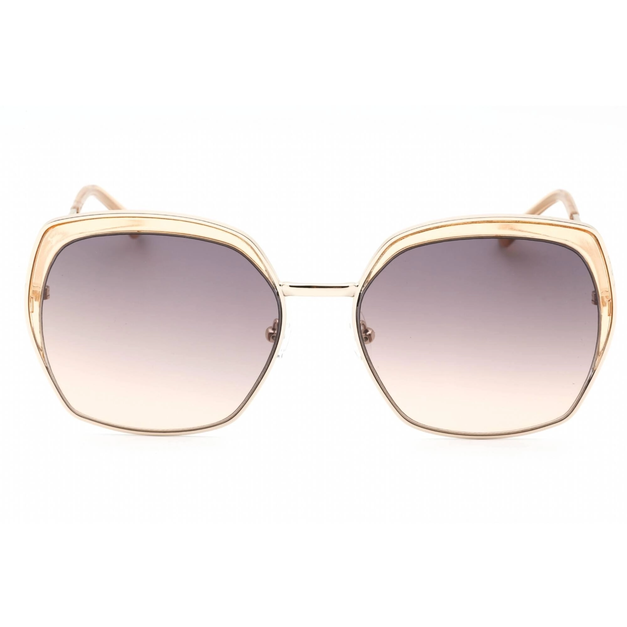 Guess Factory Women's Sunglasses - Gold Full Rim Fixed Nose Pads Frame | GF0410 33F