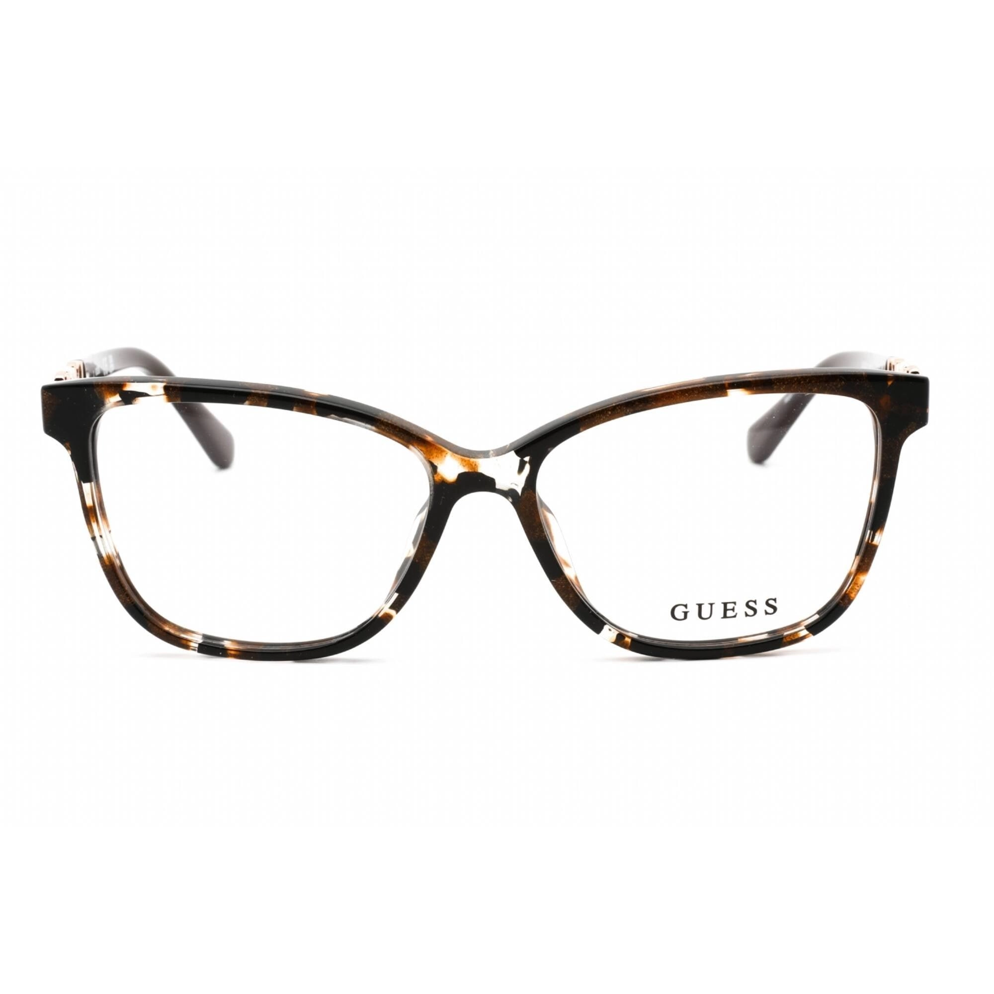 Guess Women's Eyeglasses - Dark Brown/Other Plastic Rectangular Frame | GU2832 050