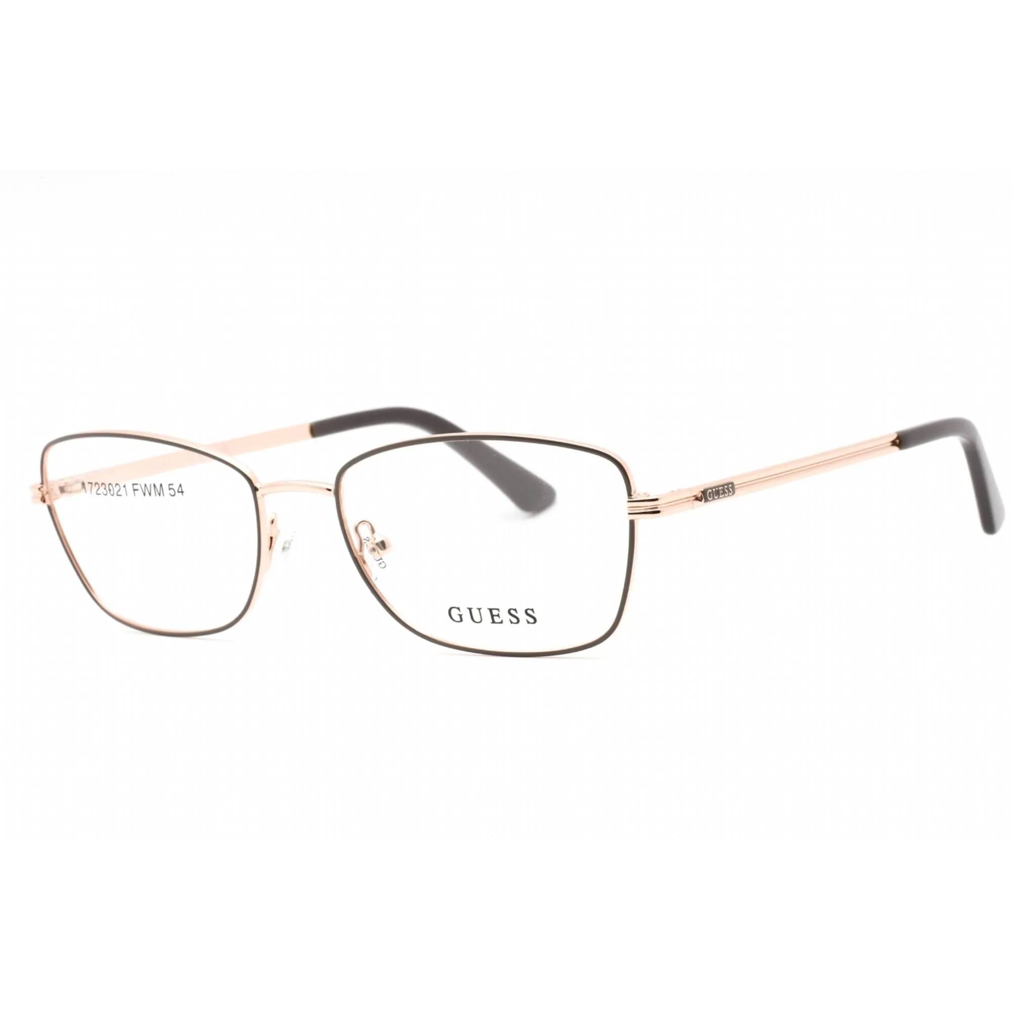 Guess Women's Eyeglasses - Grey/Other Metal Rectangular Full Rim Frame | GU2940-4 020
