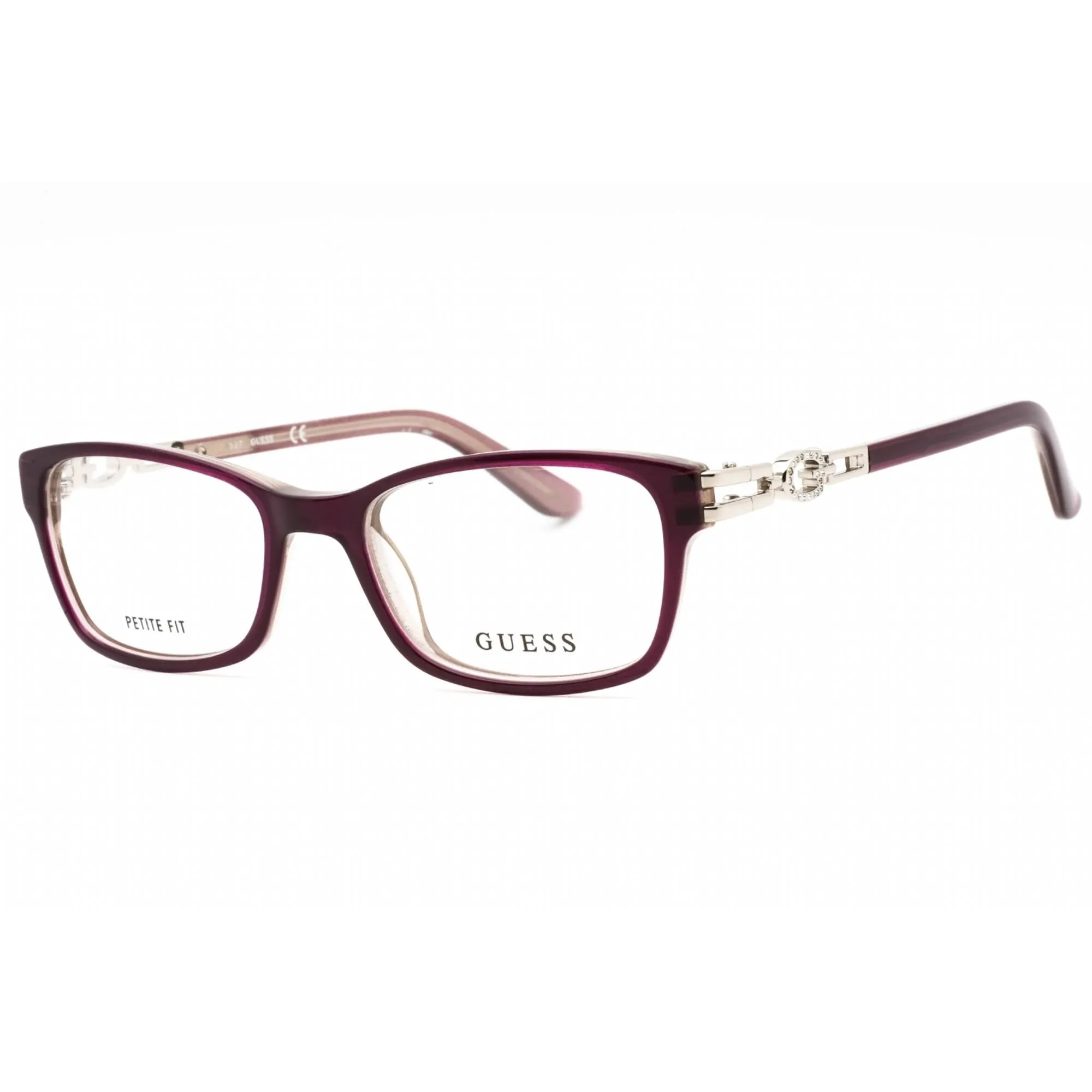 Guess Women's Eyeglasses - Violet/Other Rectangular Full Rim Frame | GU2677 083