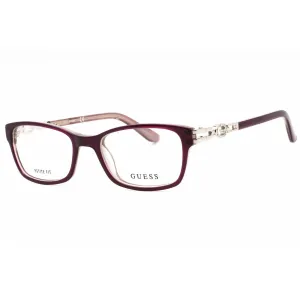 Guess Women's Eyeglasses - Violet/Other Rectangular Full Rim Frame | GU2677 083