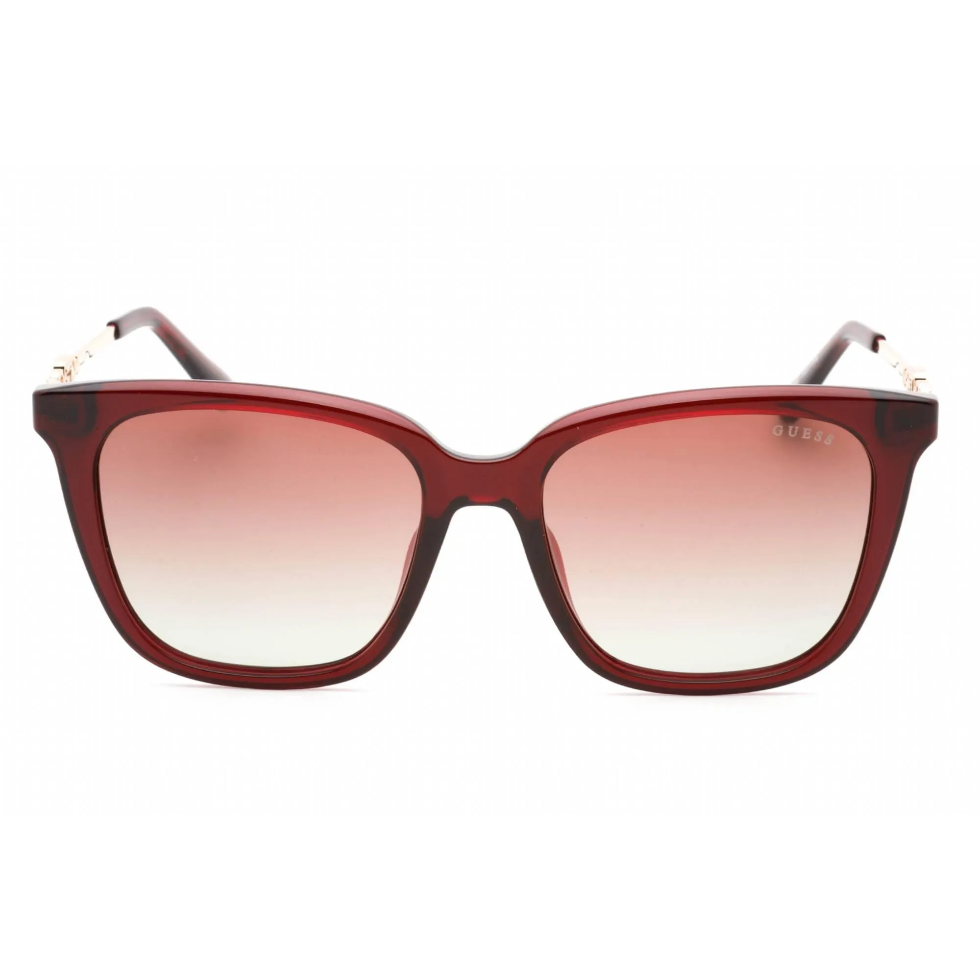 Guess Women's Sunglasses - Gradient Brown Lens Shiny Bordeaux Frame | GU7886 69F