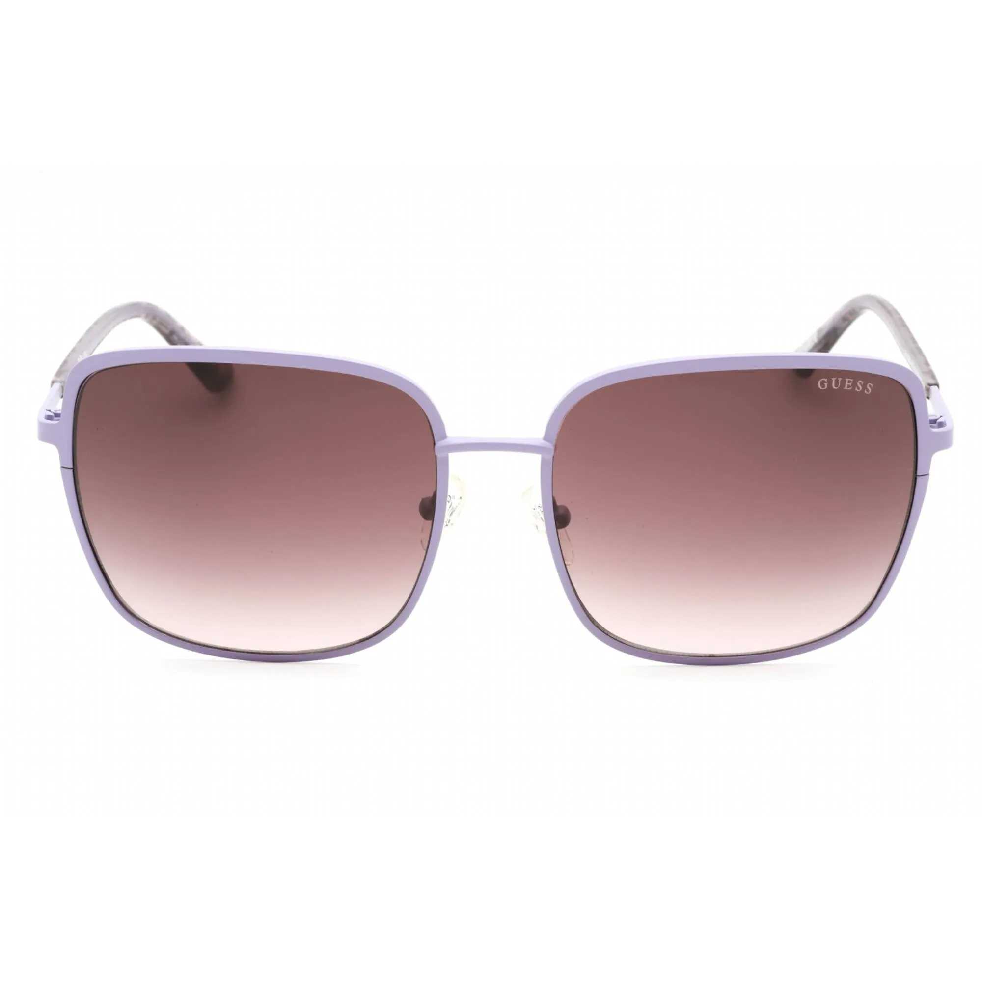 Guess Women's Sunglasses - Matte Violet Square Full Rim Frame Brown Lens | GU7846 82F