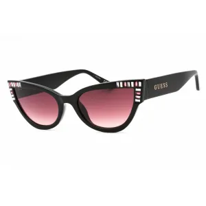 Guess Women's Sunglasses - Shiny Black Injected Propionate Cat Eye Frame | GU7901 01T