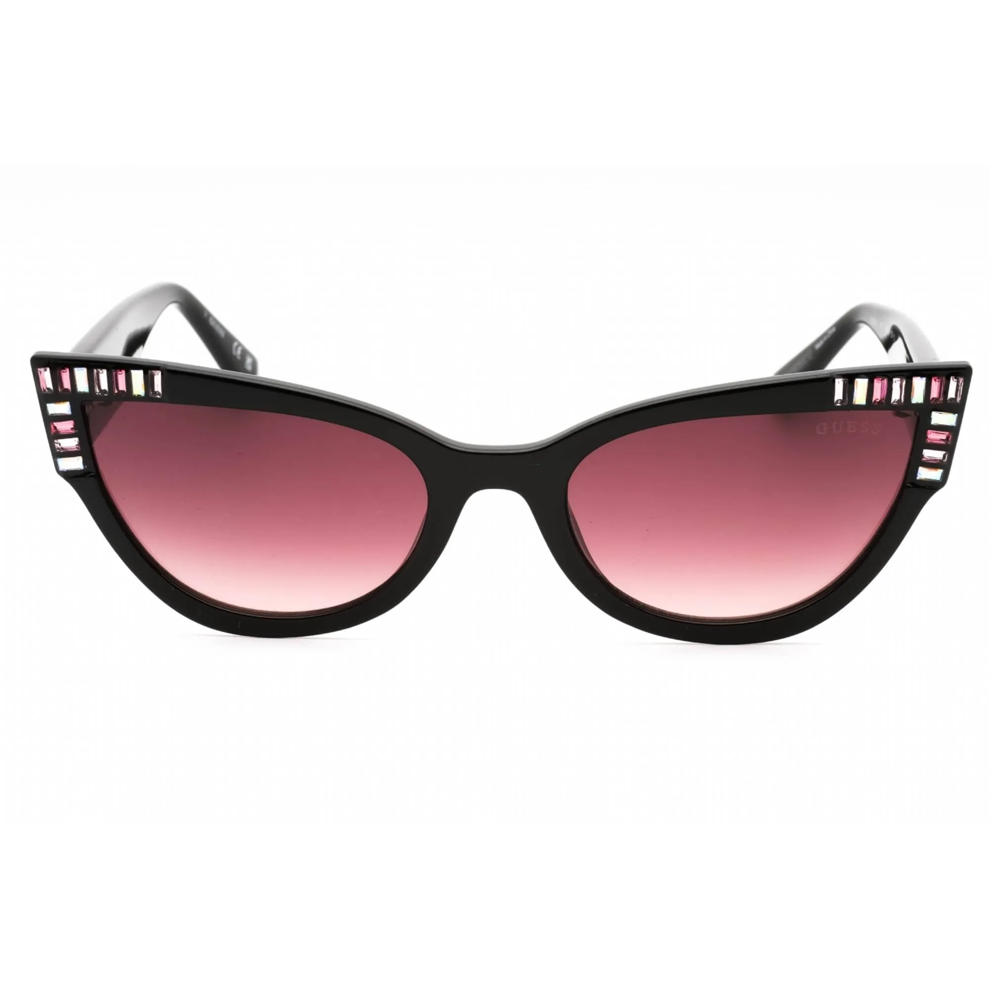Guess Women's Sunglasses - Shiny Black Injected Propionate Cat Eye Frame | GU7901 01T