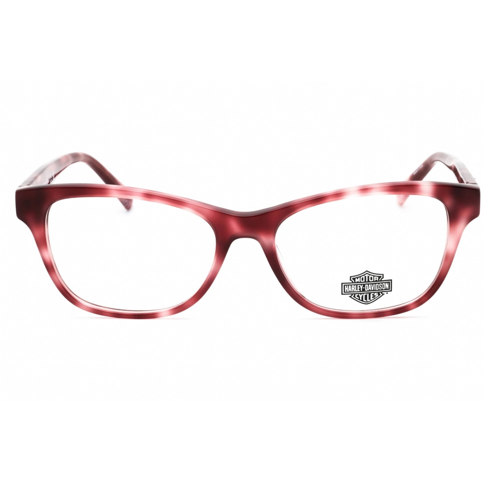 Harley Davidson Women's Eyeglasses - Bordeaux/Other Acetate Cat Eye Frame | HD0574 071