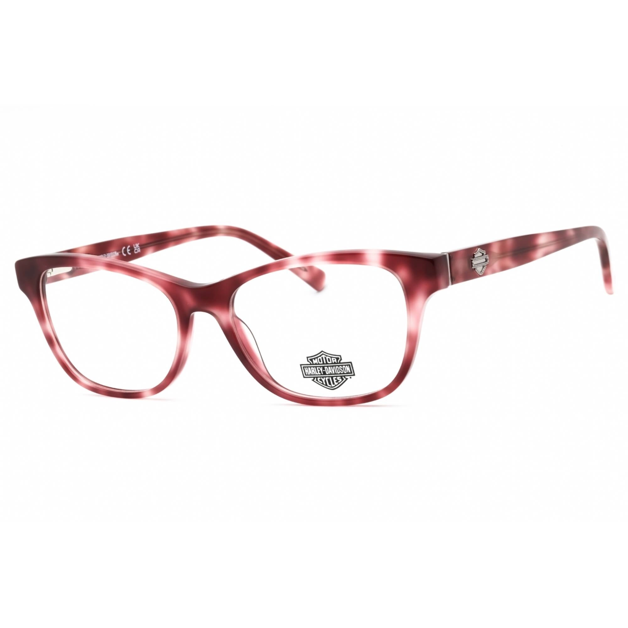 Harley Davidson Women's Eyeglasses - Bordeaux/Other Acetate Cat Eye Frame | HD0574 071