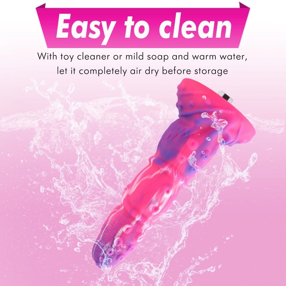 HiSmith Silicone Tentacle Dildo With KlicLok 8.6 Inch - Purple
