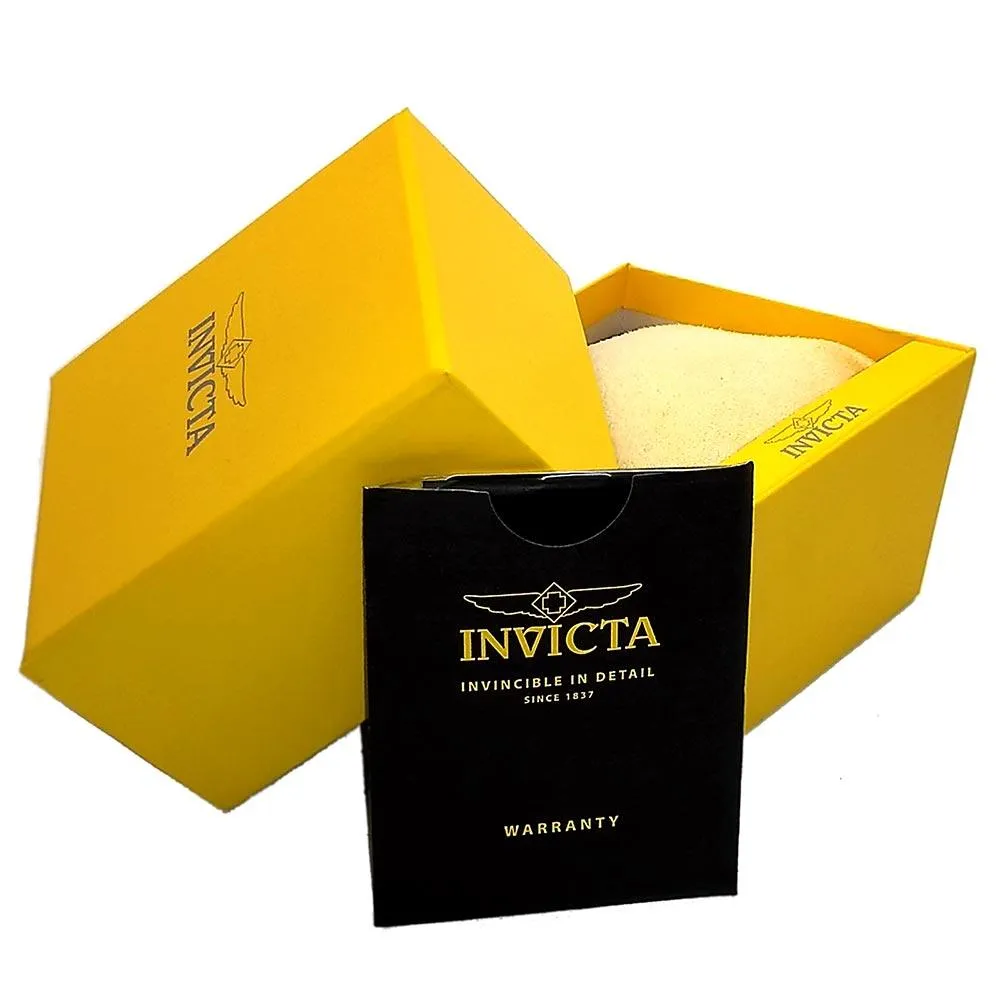 Invicta 14142 Men's I Force Grey Dial Grey Bezel Black Leather Strap Watch