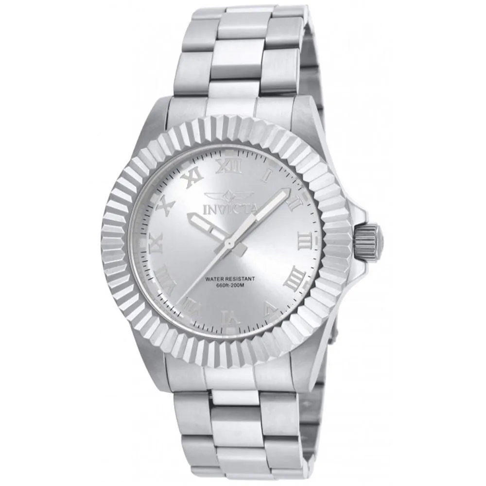 Invicta 16736 Men's Pro Diver Silver Dial Steel Bracelet Dive Watch