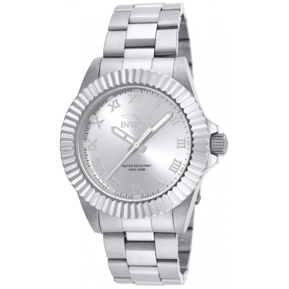 Invicta 16736 Men's Pro Diver Silver Dial Steel Bracelet Dive Watch