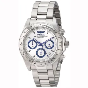 Invicta 17311 Men's Speedway Silver Dial Quartz Chronograph Steel Bracelet Dive Watch