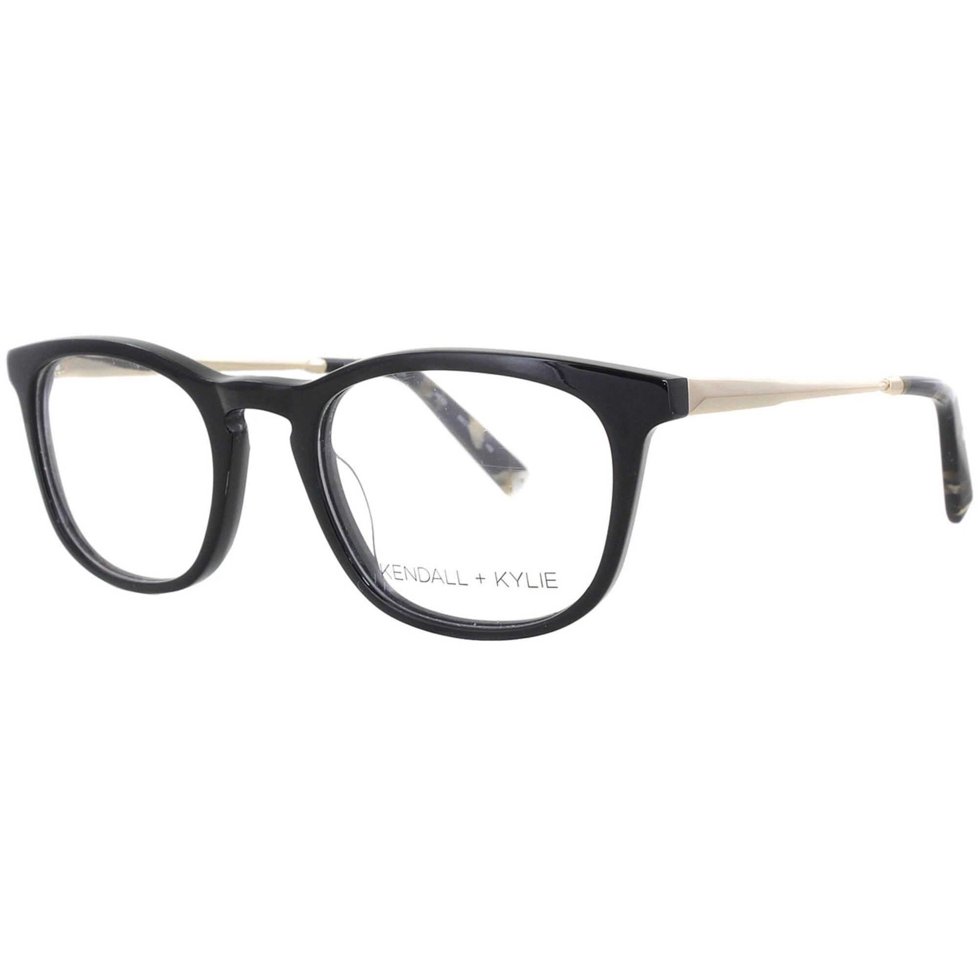 Kendall   Kylie Women's Eyeglasses - Black Acetate/Metal Frame Demo Lens | KKO102 1