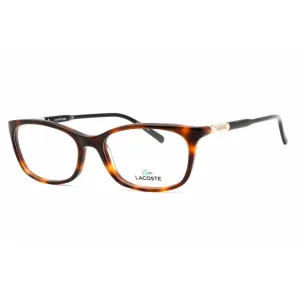 Lacoste Women's Eyeglasses - Havana Rectangular Shape Frame Clear Lens | L2900 230