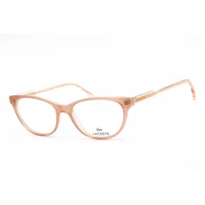 Lacoste Women's Eyeglasses - Opaline Rose Cat Eye Shape Frame Clear Lens | L2850 662