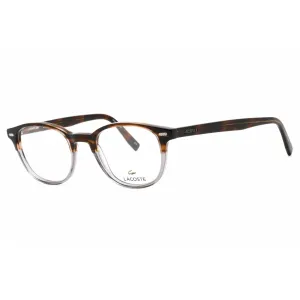 Lacoste Women's Eyeglasses - Transparent Grey Rectangular Clear Demo Lens | L2838 035