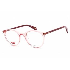 Levi's Women's Eyeglasses - Clear Lens Pink Hexetate Round Frame | LV 1005 035J 00