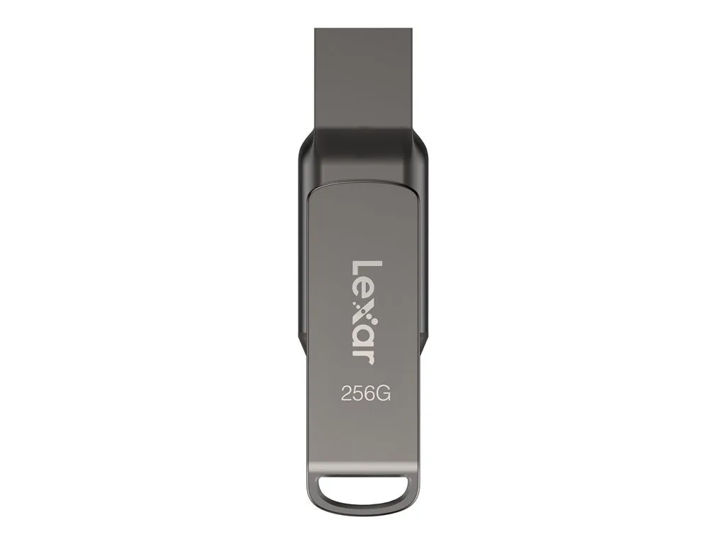 Lexar JumpDrive Dual Drive D400 - USB flash drive - 256 GB - USB 3.1 / USB-C LJDD400256G-BNQNU
