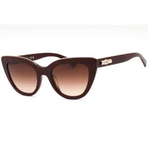 Longchamp Women's Sunglasses - Burgundy Plastic Cat Eye Full Rim Frame | LO686S 604