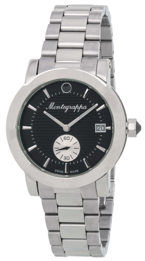 Montegrappa Nerouno Black Dial Date Stainless Steel Quartz Women's Watch IDLNWA11