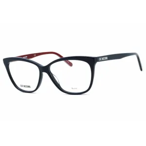 Moschino Love Women's Eyeglasses - Blue Plastic Cat Eye Shape Frame | MOL506 0PJP 00