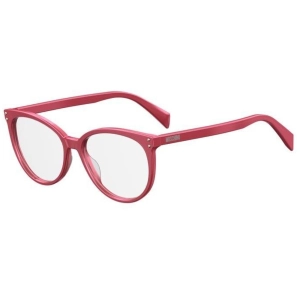 Moschino Women's Eyeglasses - Fuchsia Plastic Round Frame | MOSCHINO MOS535 0MU1
