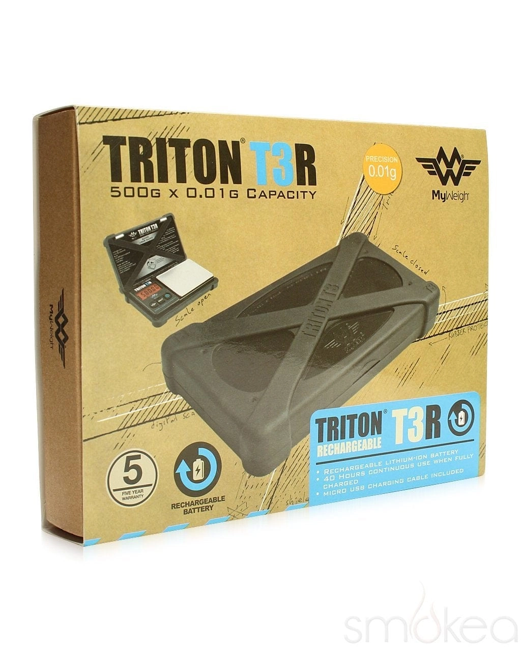 My Weigh Triton T3R 500 Rechargeable Digital Scale