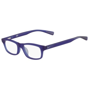 Nike Women's Eyeglasses - Racer Blue Rectangular Frame Demo Lens | NIKE 5014 430
