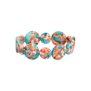 Ocean Splash Turquoise & Shell Bracelet