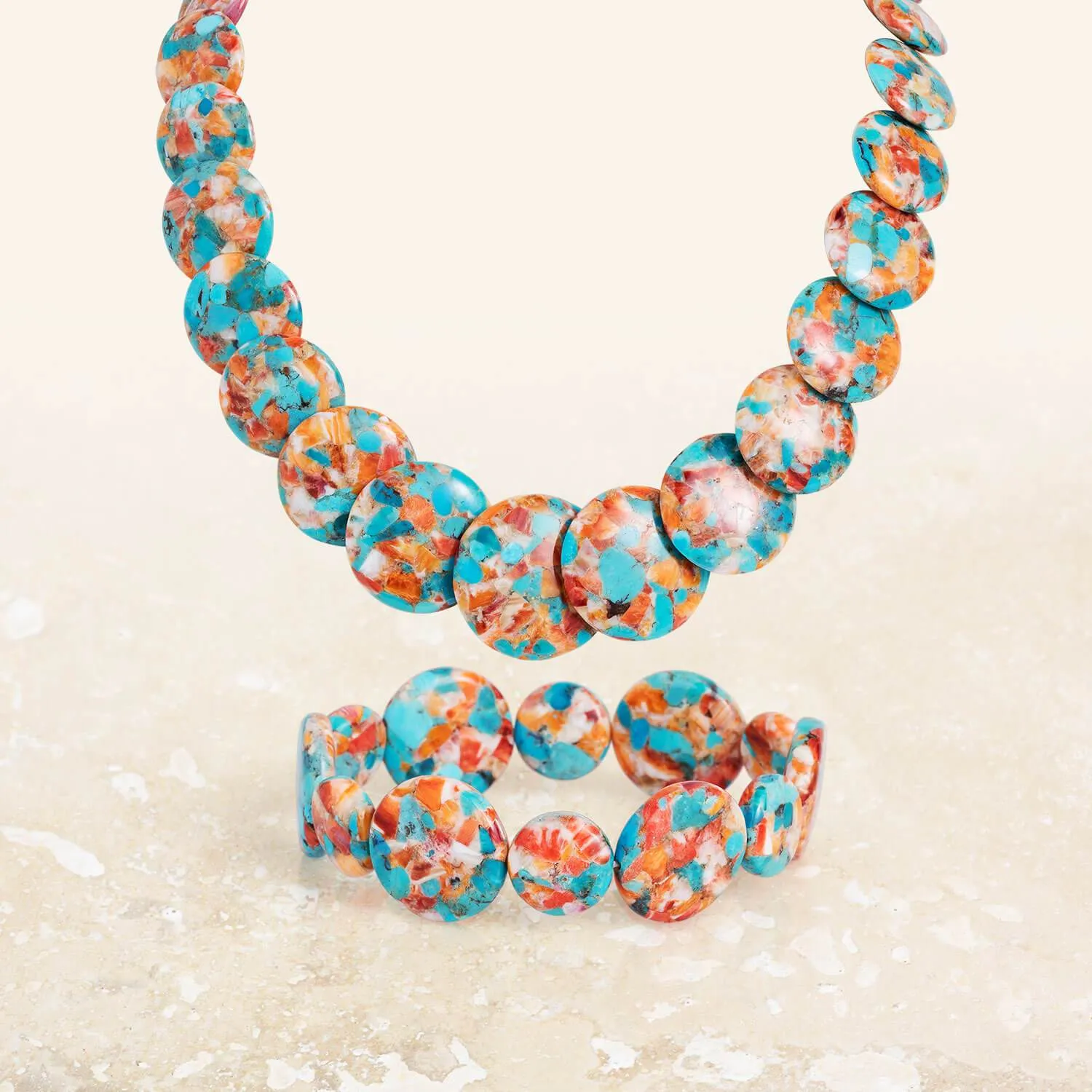 Ocean Splash Turquoise & Shell Bracelet