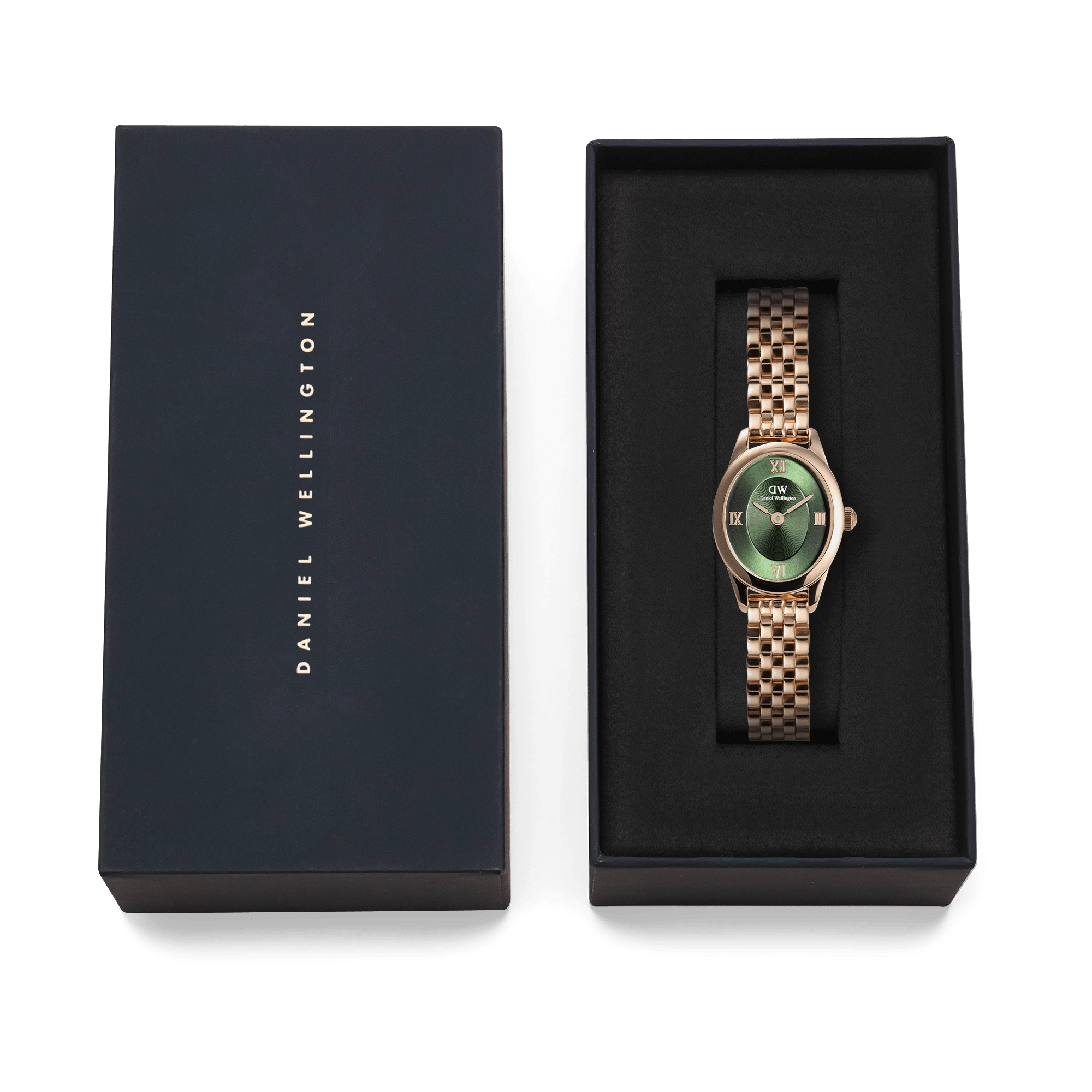 Ophelia Mini Emerald Rose Gold