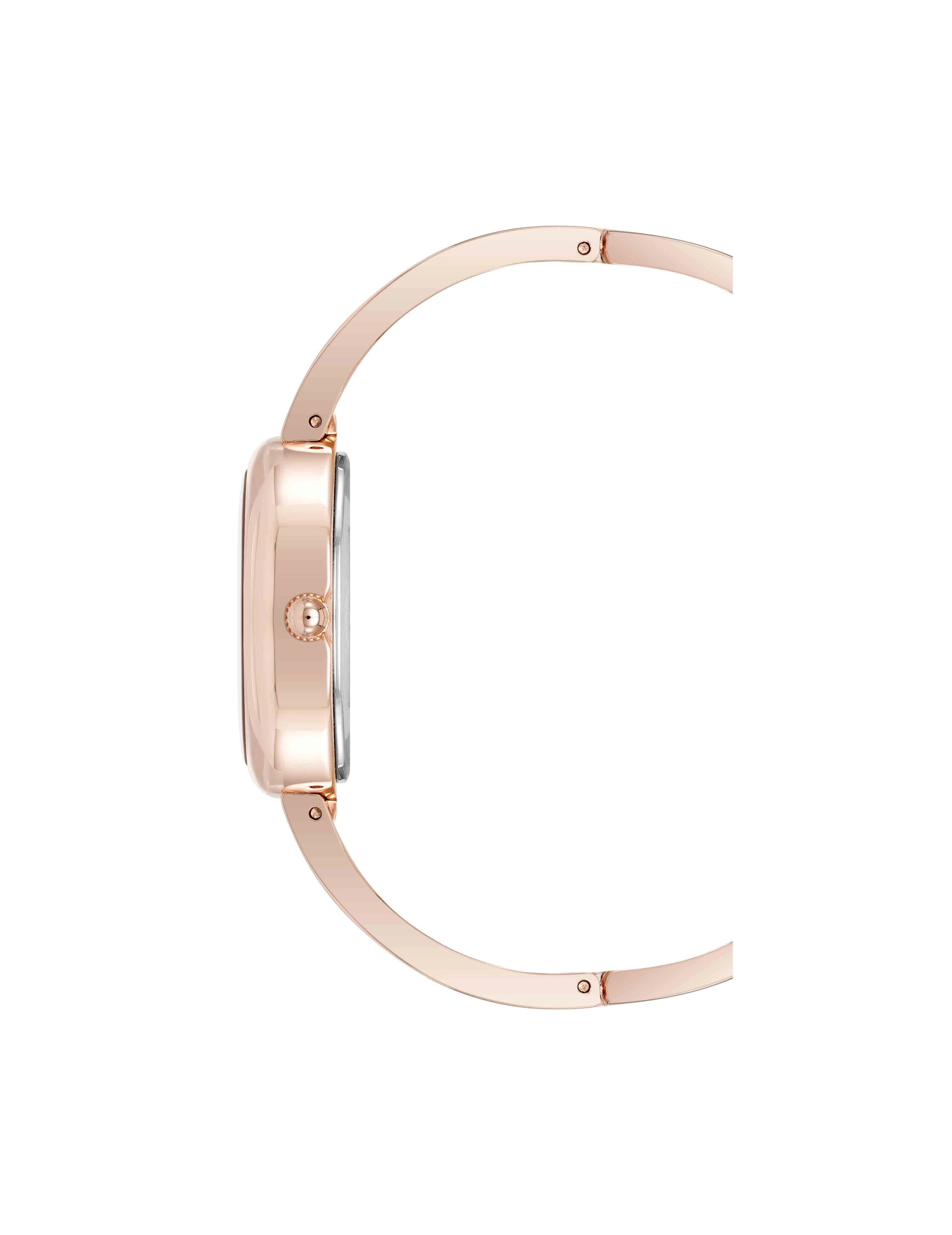 Oval Gemstone Bangle Watch Set