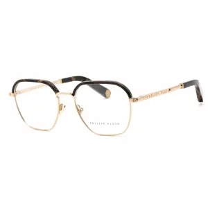 Philipp Plein Women's Eyeglasses - Shiny Grey Gold Rectangular Frame | VPP017M 08FF