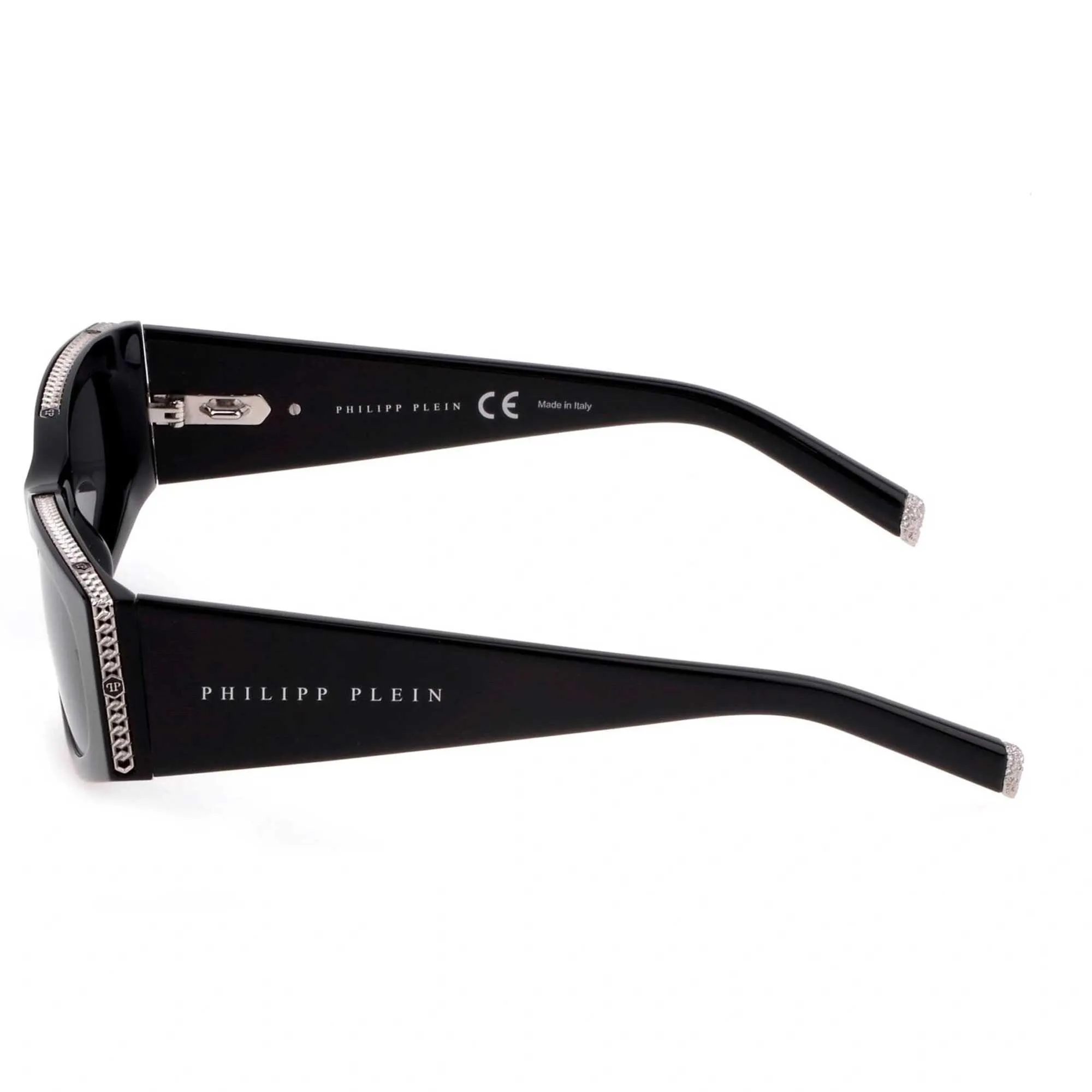 Philipp Plein Women's Sunglasses - Black Cat Eye Shape Frame Grey Lens | SPP025S 0700